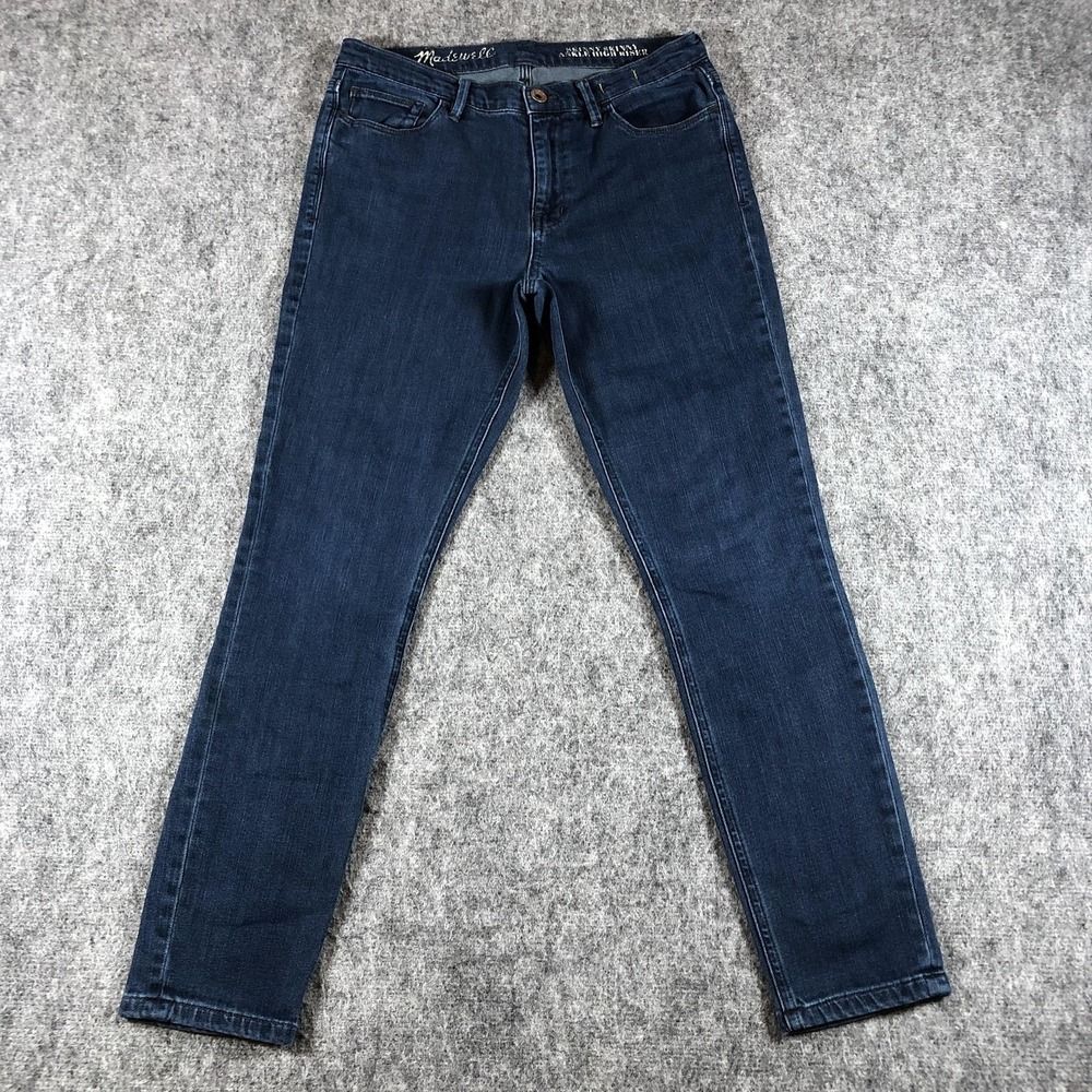 Madewell‎ Skinny Skinny Ankle High Riser Jeans Womens 28 Blue Medium Wash Denim